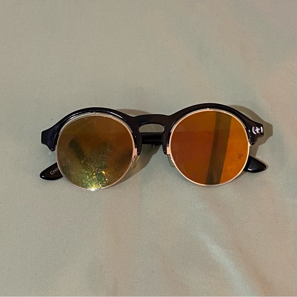 Orange Round Sunglasses